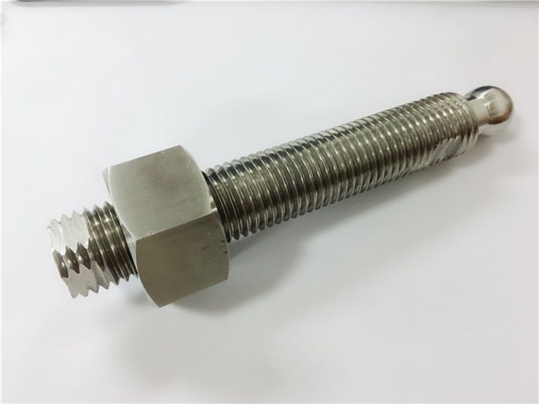 අභිරුචිකරණය කරන ලද උසස් තත්ත්වයේ සීඑන්සී ලේත් හැරවුම් ටයිටේනියම් බෝල් ස්ටුඩ් ගාංචු